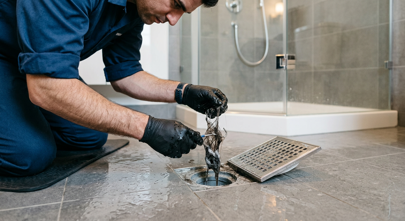 Débouchage de douche bouchée par un plombier à Moissy-Cramayel